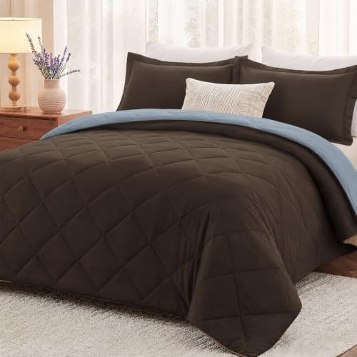 downluxe Twin Comforter Set Soft Reversible 2 Pieces by Downluxe