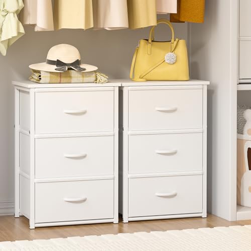 DAOUTIME 2-Pack Stackable Storage Drawers, Freestanding or Stackable Dresser by DAOUTIME