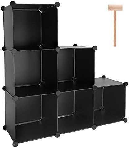 Cube Storage Organizer, 6-Cube DIY Plastic Closet Cabinet Modular Bookcase by Worththetrustofeverycusto