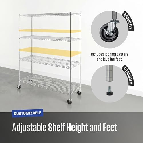 SafeRacks 4-Tier Wire Shelving - Image 6