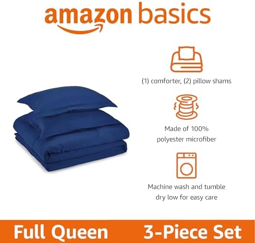 Amazon Basics 3-Piece Soft Microfiber Kid's Comforter and Pillow Sham Set - Image 2
