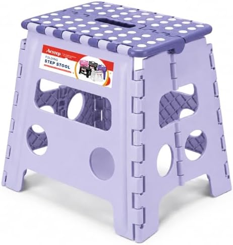 Foldable Step Stool for Adults 13 Inch, 300 lbs by ACSTEP