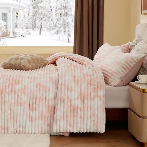 BEDELITE Fleece Twin/Twin XL Comforter Set, Fluffy Bed Set - Image 4