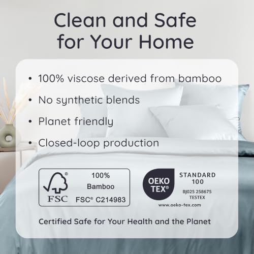 Bambaw Queen Sheet Set – 4pcs 100% Viscose Derived from Bamboo Sheets Set - Image 6