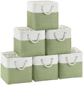 11 inch Cube Storage Bin with Handles 6 Pack by SimplifySpaceSimplifyLife