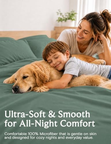 Queen Size Sheet Set, Cooling & Soft Deep Pocket Bed Sheets - Image 2