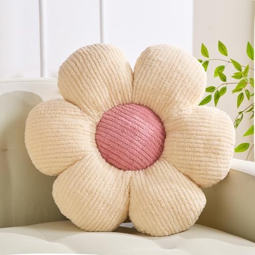 Flower Pillow, Daisy Throw Pillows, Flower Cushion, 15.7 Inch by XIAIJIA
