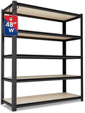WORKPRO 5-Tier Black Shelving by WORKPRO