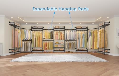 L4 L Shape Garment Rack Heavy Duty Clothes Racks - Image 3