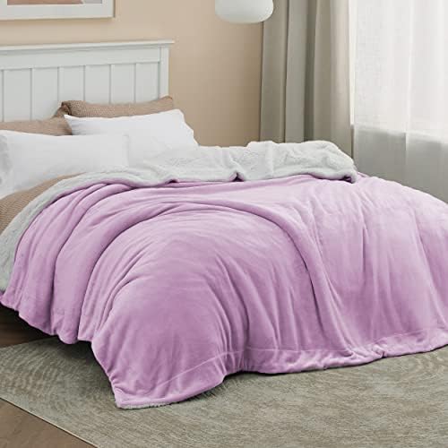 Bedsure GentleSoft Sherpa Fleece Blanket Queen Size - Image 3