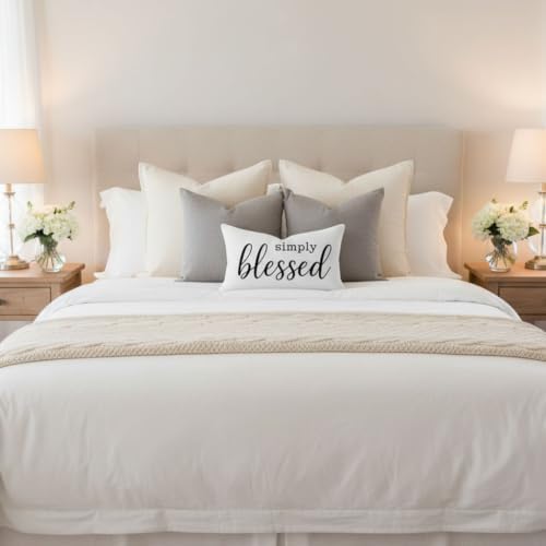 12x20 Throw Pillow Cover Simply Blessed - Image 3