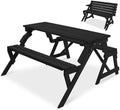 Best Choice Products 2-in-1 Transforming Interchangeable Outdoor Wooden Picnic by BestChoiceProducts