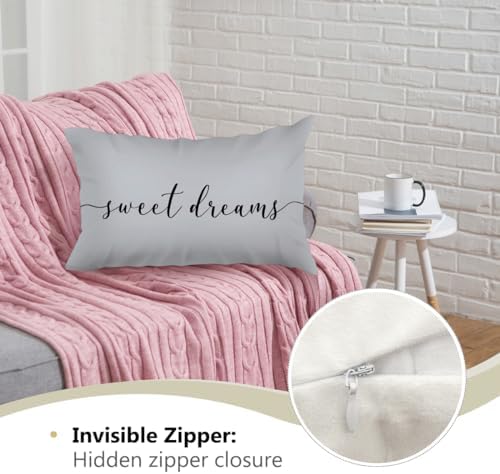 HONLUNG Sweet Dreams Throw Pillow Covers, Bed Decorative Pillows Covers - Image 4