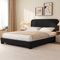 WEUP Queen Size Boucle Bed Frame, Upholstered Cloud Bed Frame by Unknown