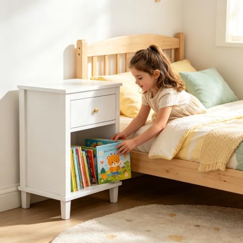 White Night Stand, Nightstand - Image 3