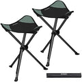 OUTSKIRT 22.4" Portable 2 Pack Folding Tripod Stools by OUTSKIRT