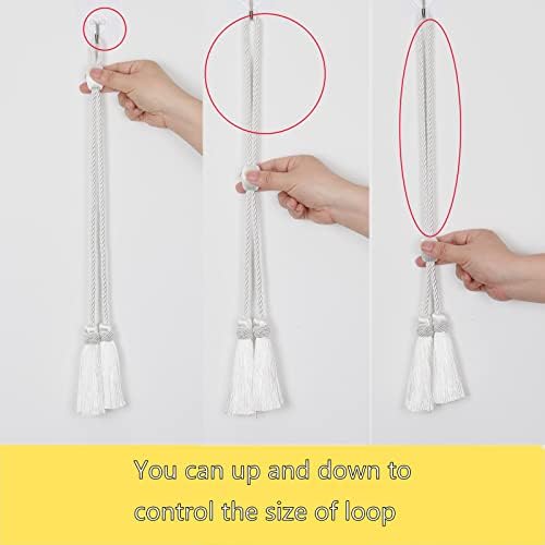 2 Pack Curtain Tiebacks with Tassel, Decorative Curtain Holdback - Image 4
