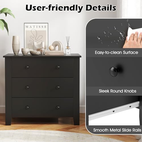 GIANTEX Small 3-Drawer Dresser for Bedroom - Image 6