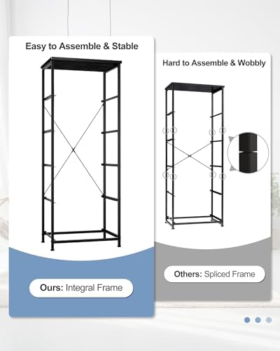 Tall Dresser Vertical Fabric Storage Tower Organizer, 5 Drawers - Image 4