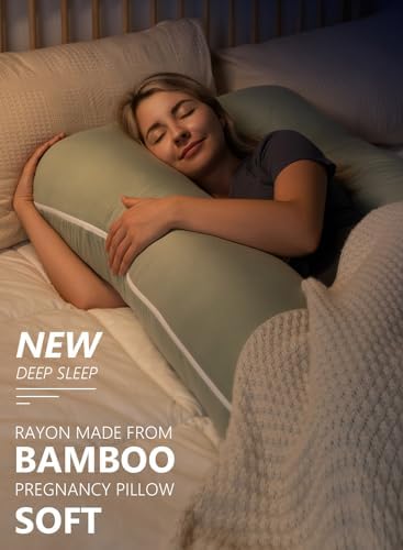 Pregnancy Pillows for Sleeping, Cooling Pregnancy Pillows, 60Inch Maternity - Image 2