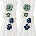 Flower Curtain Tiebacks by Unknown