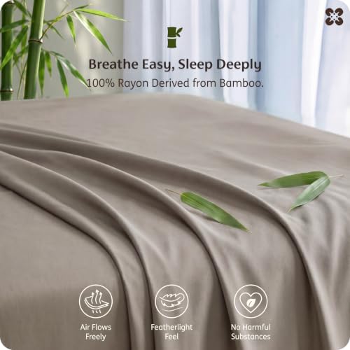 Bedsure PureWoven 100% Rayon Derived from Bamboo, Queen Sheets, 4 Pieces - Image 3