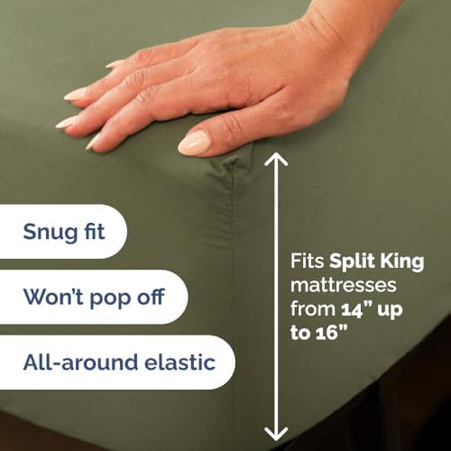 Flex Top Split Head King 4 Piece Sheet Set - Image 4