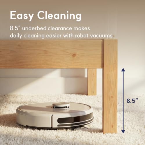 Queen Bed Frame Classic Solid Pine Wood Platform, Noise Free, Under Bed Storage - Image 2