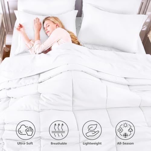 CozyLux Twin Comforter Set, 5-Piece Bed in a Bag - Image 2
