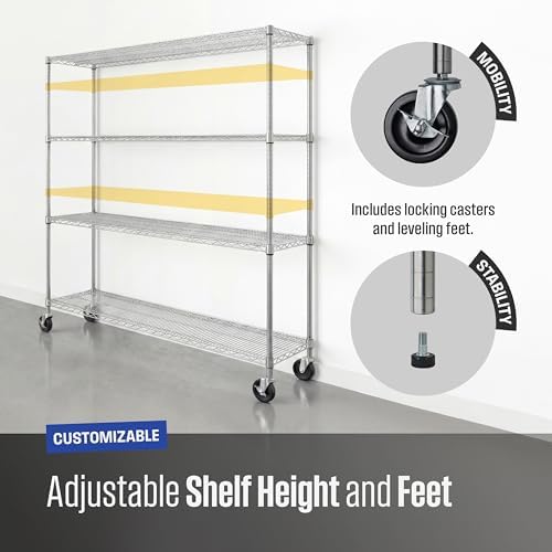 SafeRacks 4-Tier Wire Shelving - Image 6