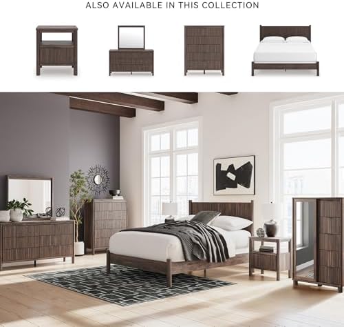 Signature Design by Ashley Symarro Reeded King Size Bed Frame - Image 5