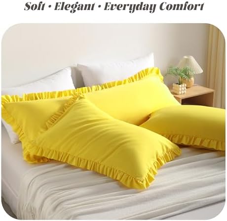 BEDSUM Body Ruffled Pillow Sham - Image 2
