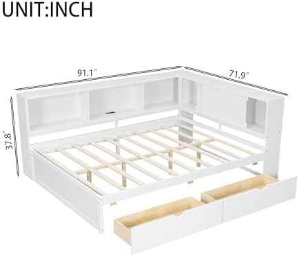 Queen Size Corner Bed Frame - Image 2