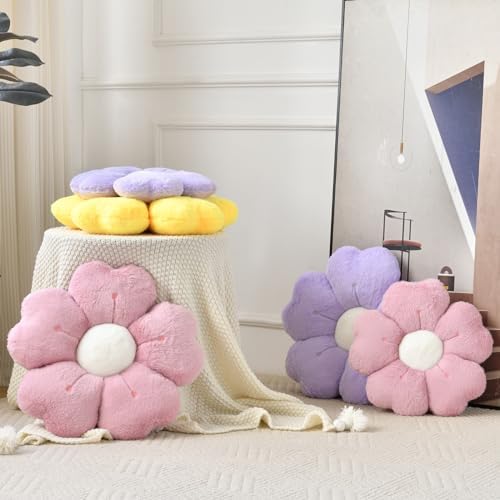 Flower Pillow, Cute Daisy Decorative Throw Pillows, 19.6 Inches - Image 4