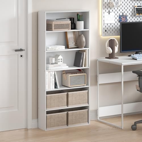 Furinno Basic Book Shelf, 6-Tier Bookcase - Image 2