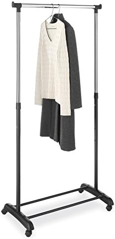 Whitmor Deluxe Adjustable Garment Rack-Rolling Clothes Organizer, 18.5" D x 33" by Whitmor
