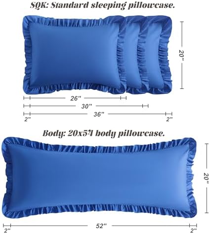 BEDSUM Body Ruffled Pillow Sham - Image 3
