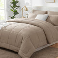 CozyLux Full Size Comforter Sets Khaki by CozyLux