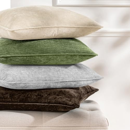 MIULEE Chenille Lumbar Throw Pillow Covers - Image 6