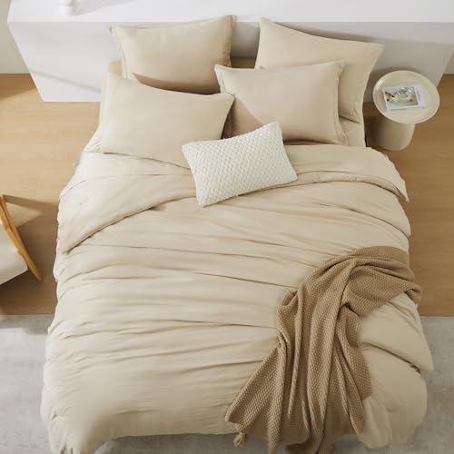 Super King Size Comforter Set- 7 Pieces Soft Bed in a Bag King Bedding Sets - Image 2