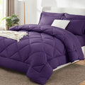 CozyLux Queen Comforter Set 88"x88" Purple by CozyLux