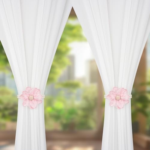 SUQ I OME Lotus Flower Shape Curtain Tiebacks, 1 Pair - Image 7