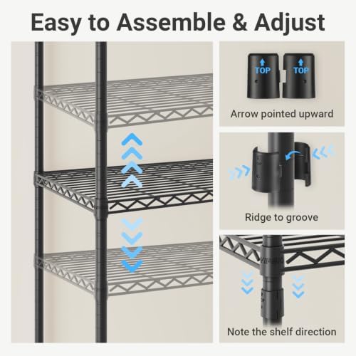 VIPEK V50 Extra Large Closet System, Heavy Duty Clothes Rack - Image 4