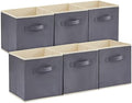 Lifewit Storage Cubes, 13 Inch Organizer Bins, 36L Gray, 6 Packs by Lifewit