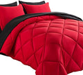 7pcs Reversible Comforter Set Full Down Alternative Bedding Sets by COSYBAY