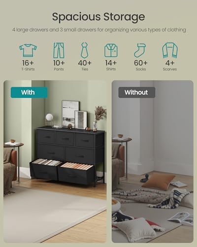 SONGMICS Dresser for Bedroom, Wide Dresser - Image 4