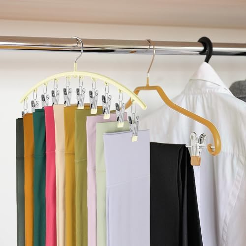 Volnamal Legging Organizer for Closet, 2 Pack Metal Yoga Pants Hangers - Image 6