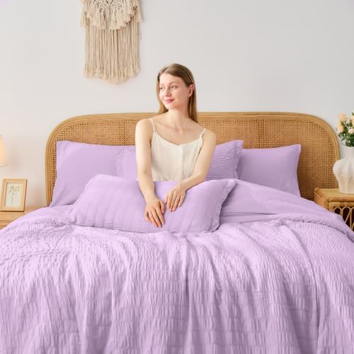 Queen Comforter Set with Sheets, 7 Pieces Bed in a Bag - Image 2