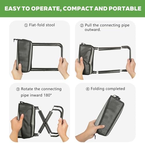 HILIMSE Compact Folding Stool Portable Backpacking Stool - Image 5
