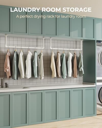 OROPY 38.4" Industrial Pipe Clothes Rack Wall Mounted, Heavy Duty, 2 Pack - Image 7